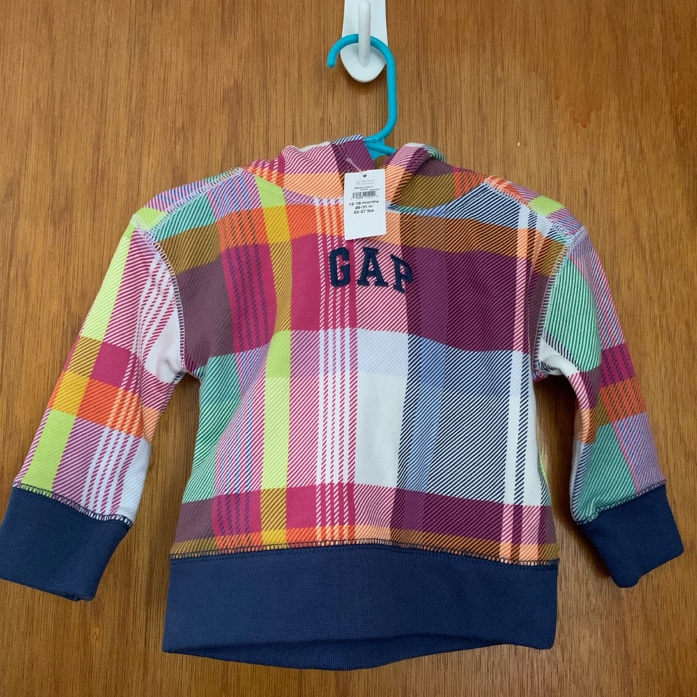 Gap Plaid Hoodie